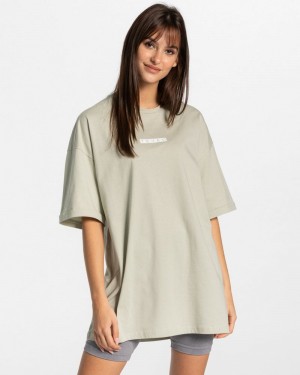 Teveo Iconic Oversized T-shirt Olive | SYIV2672