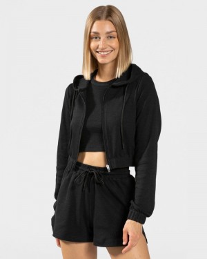 Teveo Lounge Zip Hoodie Black | MYFL3371