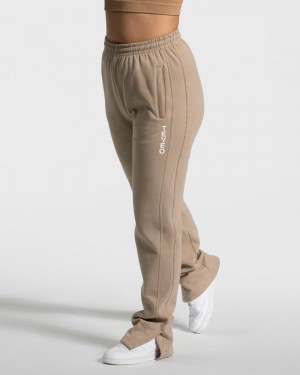 Teveo Sassy Slit Jogger Beige | GVBL6818