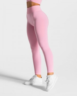 Teveo Statement Scrunch Leggings Pink | DBNP7722