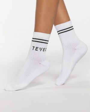 Teveo Crew Socks (2pcs) White | BXYH3783