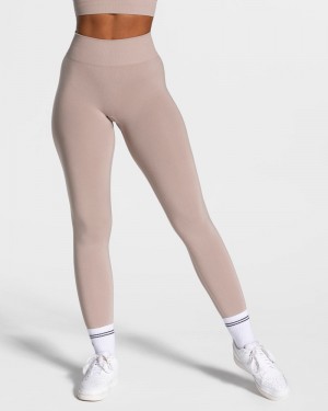 Teveo Timeless Scrunch Leggings Dust | TRVZ4462