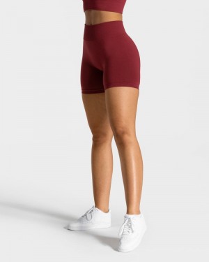 Teveo Timeless Scrunch Short Burgundy Red | UDGC8451