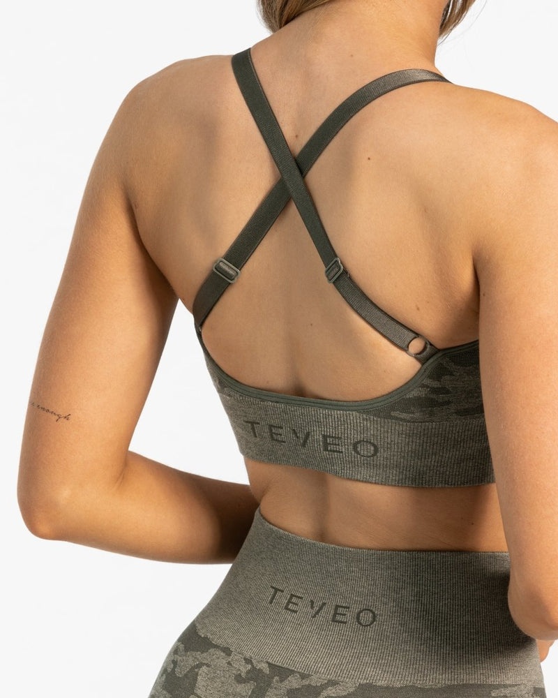 Teveo Camo Bra Khaki | JUQB4288