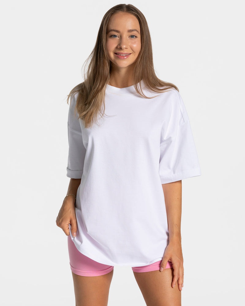 Teveo Candy Oversized T-shirt White | WBPL4615