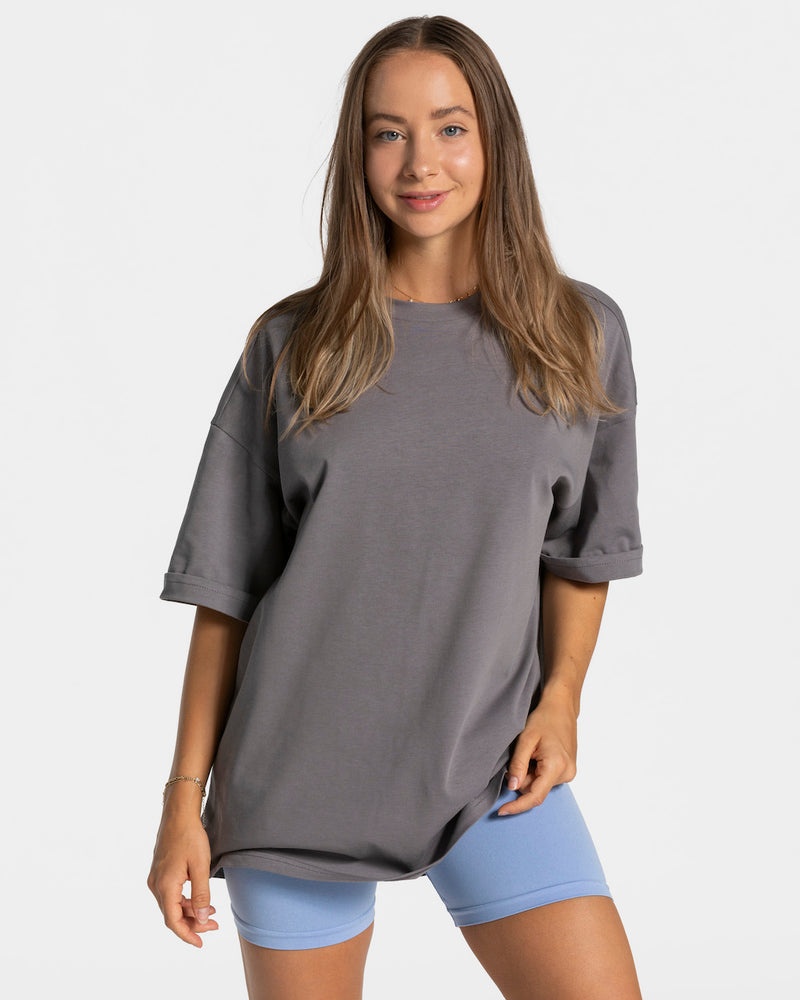 Teveo Candy Oversized T-shirt Deep Grey | GNVB9214