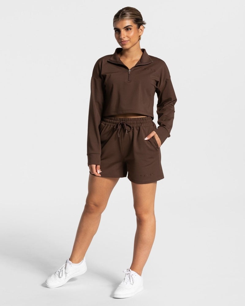 Teveo Charming Oversized Short Brown | INAC2249