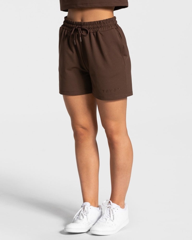 Teveo Charming Oversized Short Brown | INAC2249