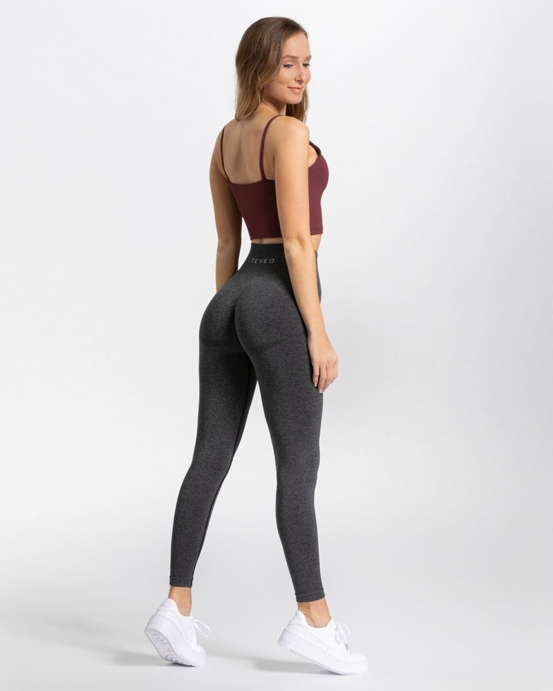 Teveo Classy Leggings Dark Grey | DVZB2628