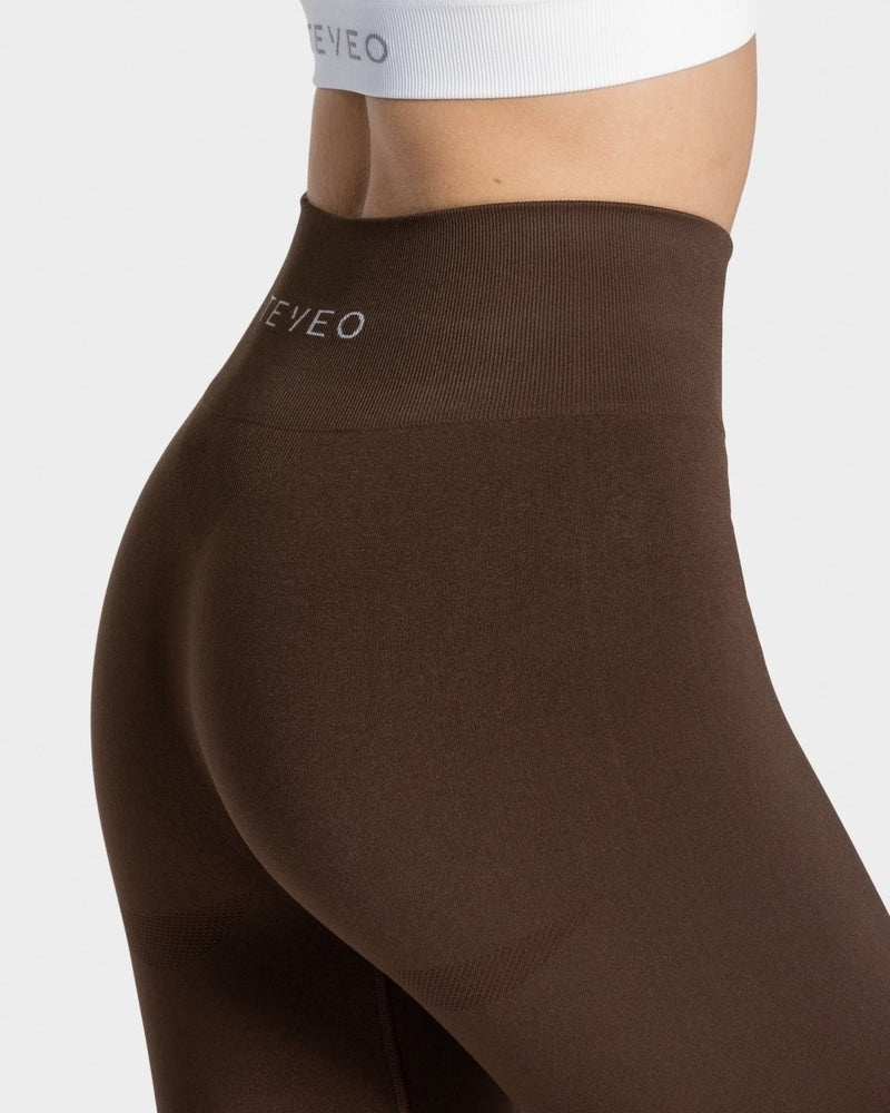 Teveo Classy Leggings Dark Brown | RBYP8397