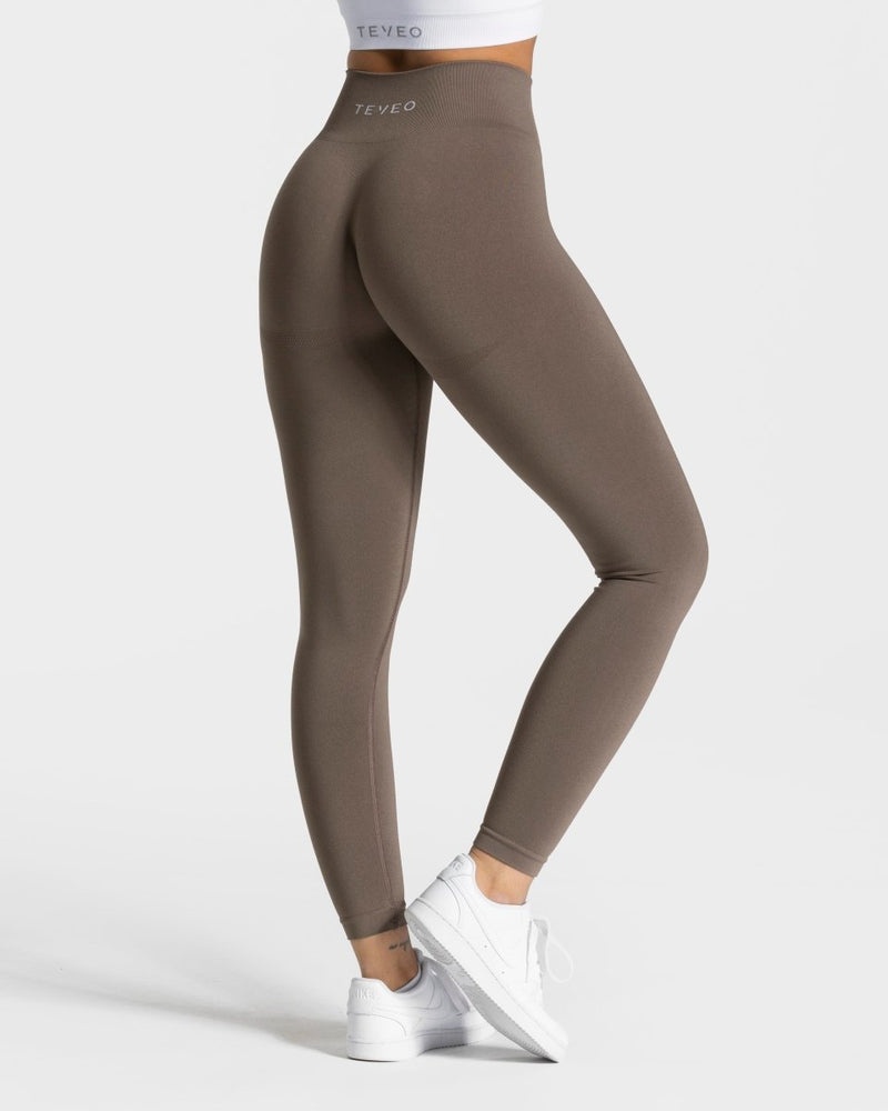 Teveo Classy Leggings Grey Brown | EPXT4464