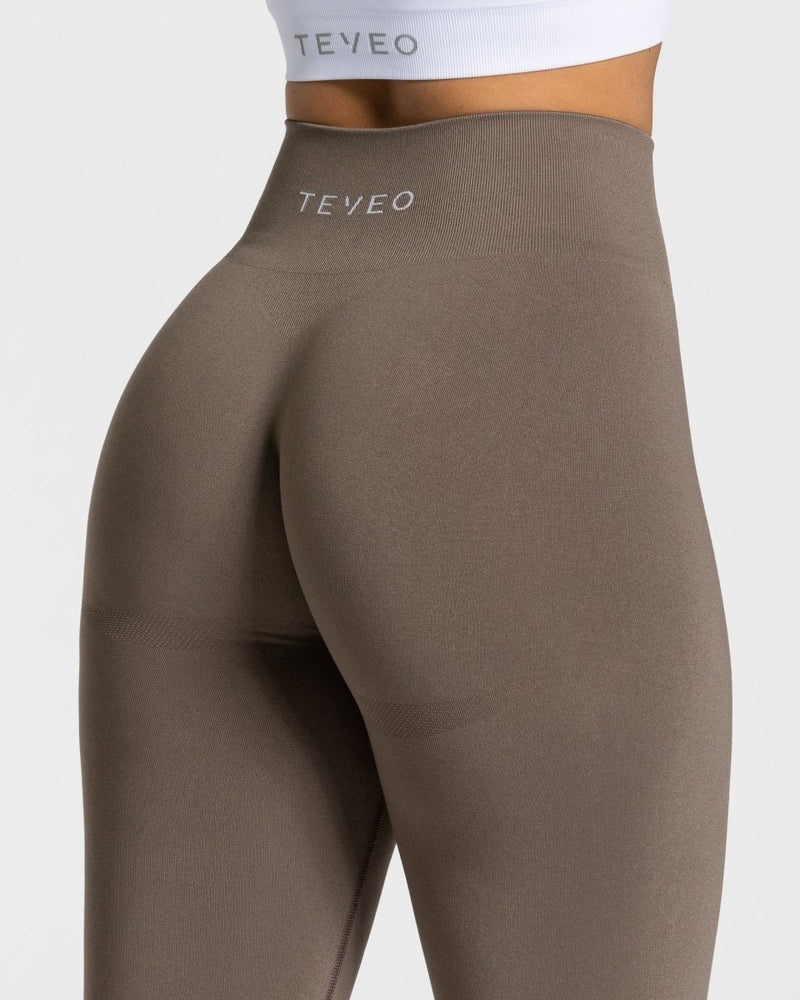 Teveo Classy Leggings Grey Brown | EPXT4464