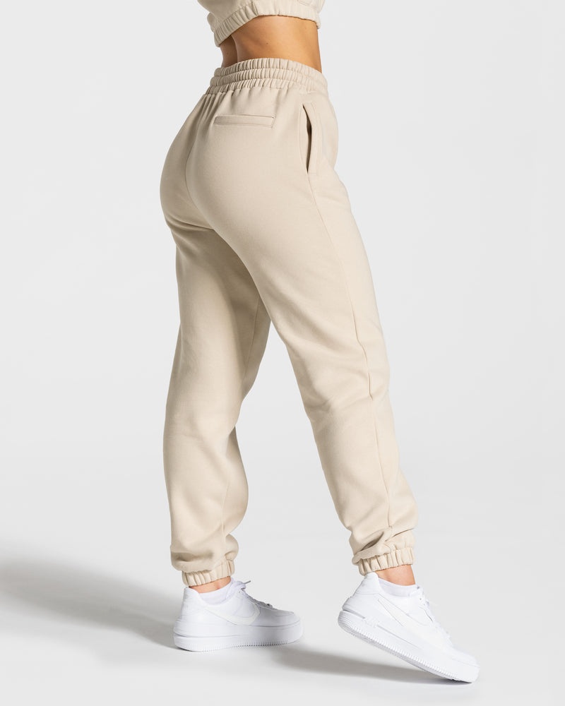 Teveo College Oversized Jogger Beige | MPXV0420