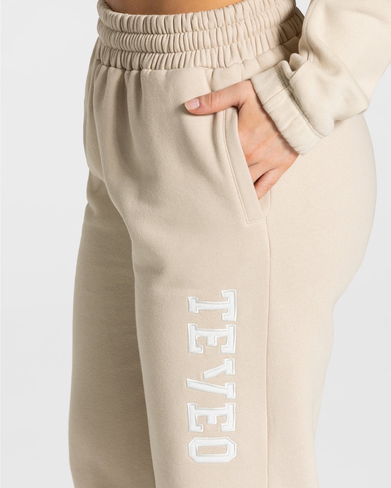 Teveo College Oversized Jogger Beige | MPXV0420