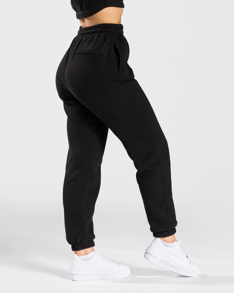 Teveo College Oversized Jogger Black | PFYG3228