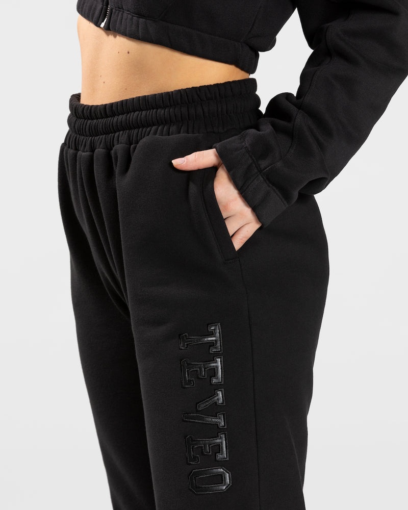 Teveo College Oversized Jogger Black | PFYG3228