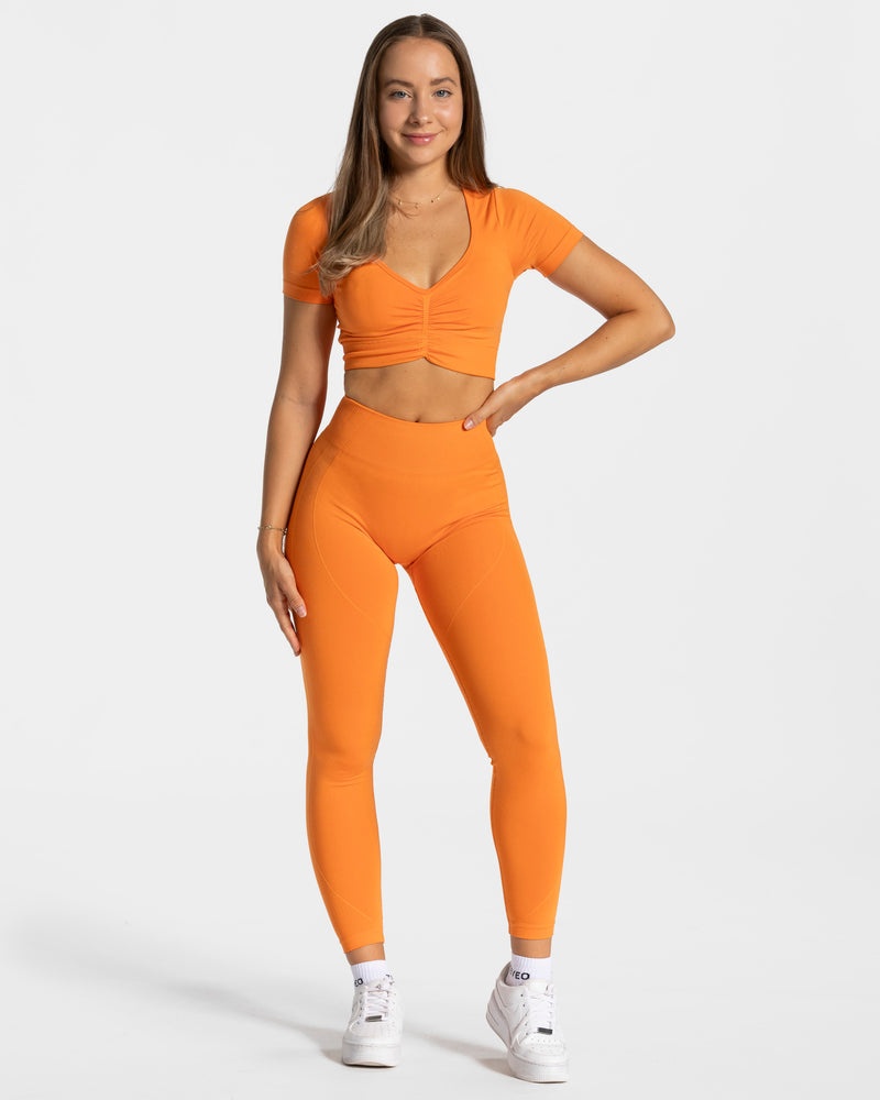 Teveo Focus Crop Top Orange | JKQZ0747