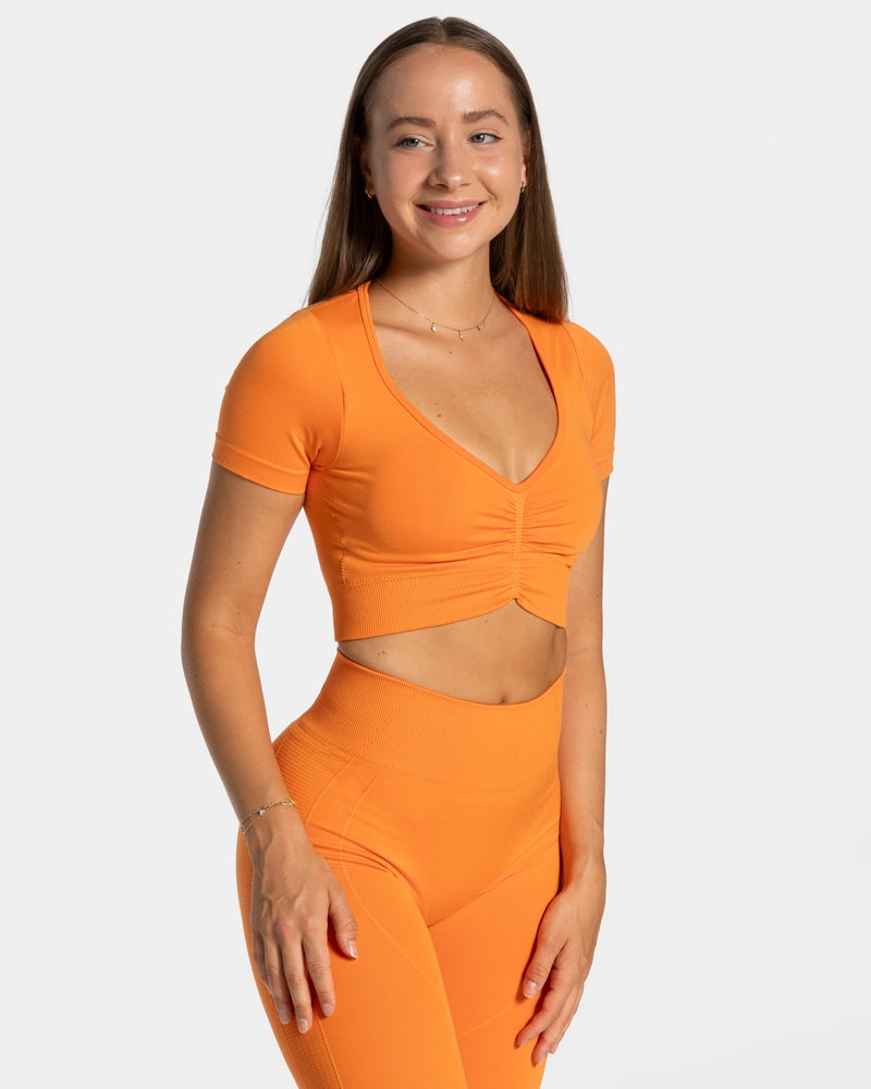 Teveo Focus Crop Top Orange | JKQZ0747