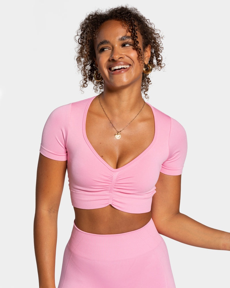 Teveo Focus Crop Top Pink | GUGC2930