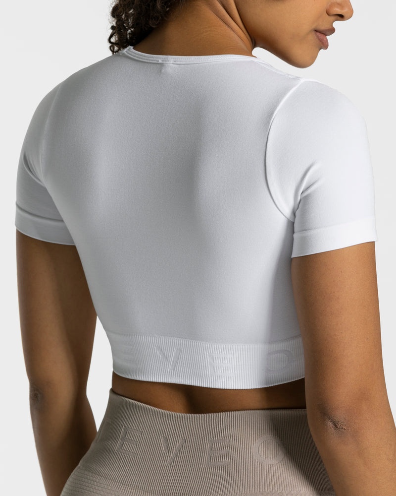 Teveo Focus Crop Top White | YRQT8359