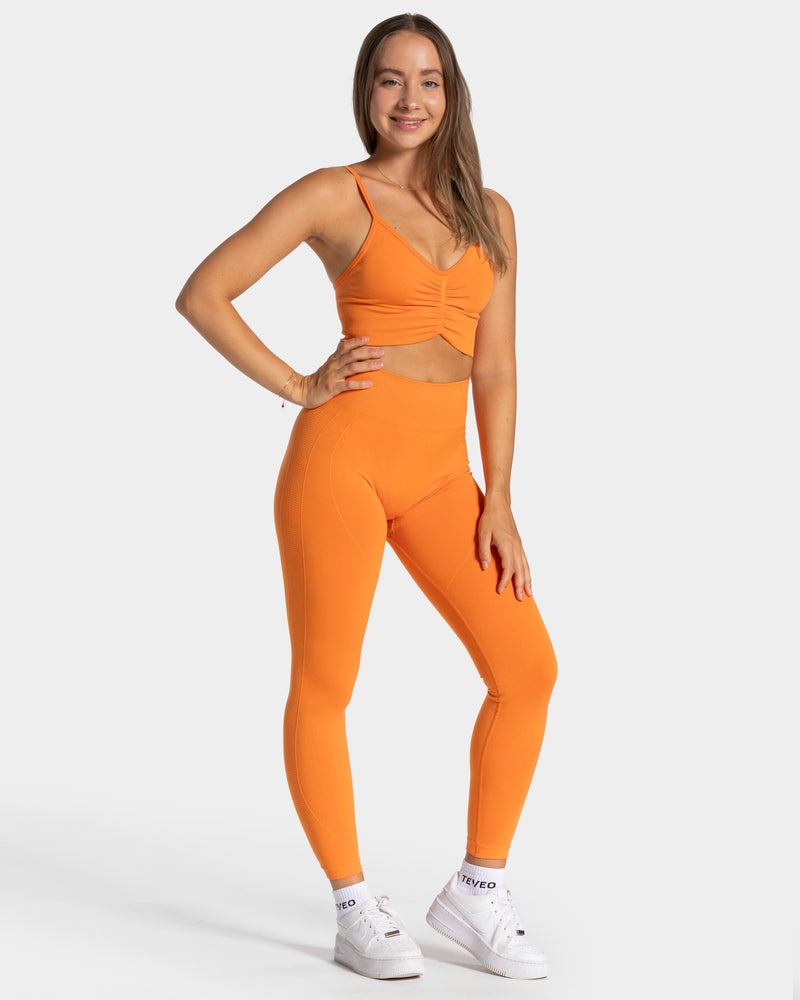 Teveo Focus Scrunch Leggings Orange | DUDT6848