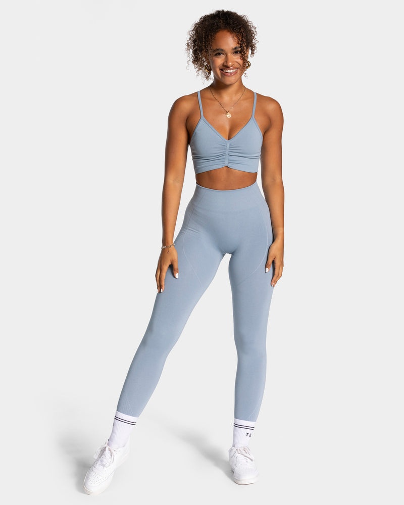 Teveo Focus Scrunch Leggings Grey Blue | MGDJ7020