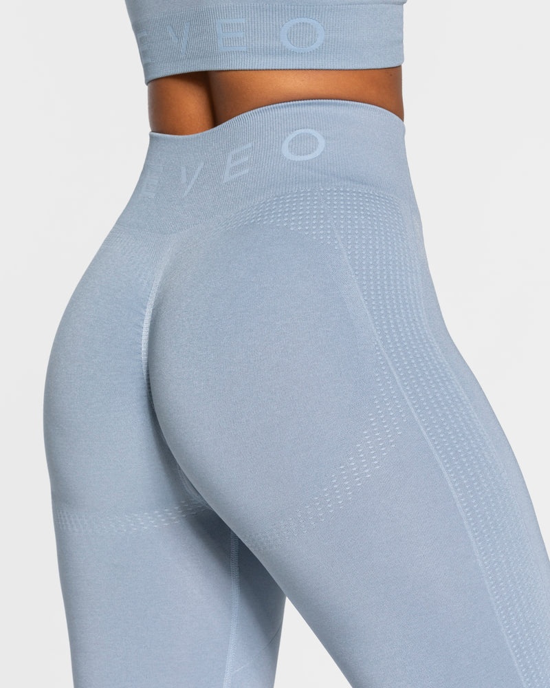 Teveo Focus Scrunch Leggings Grey Blue | MGDJ7020