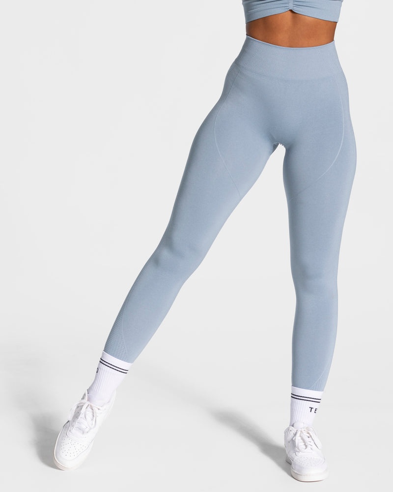 Teveo Focus Scrunch Leggings Grey Blue | MGDJ7020