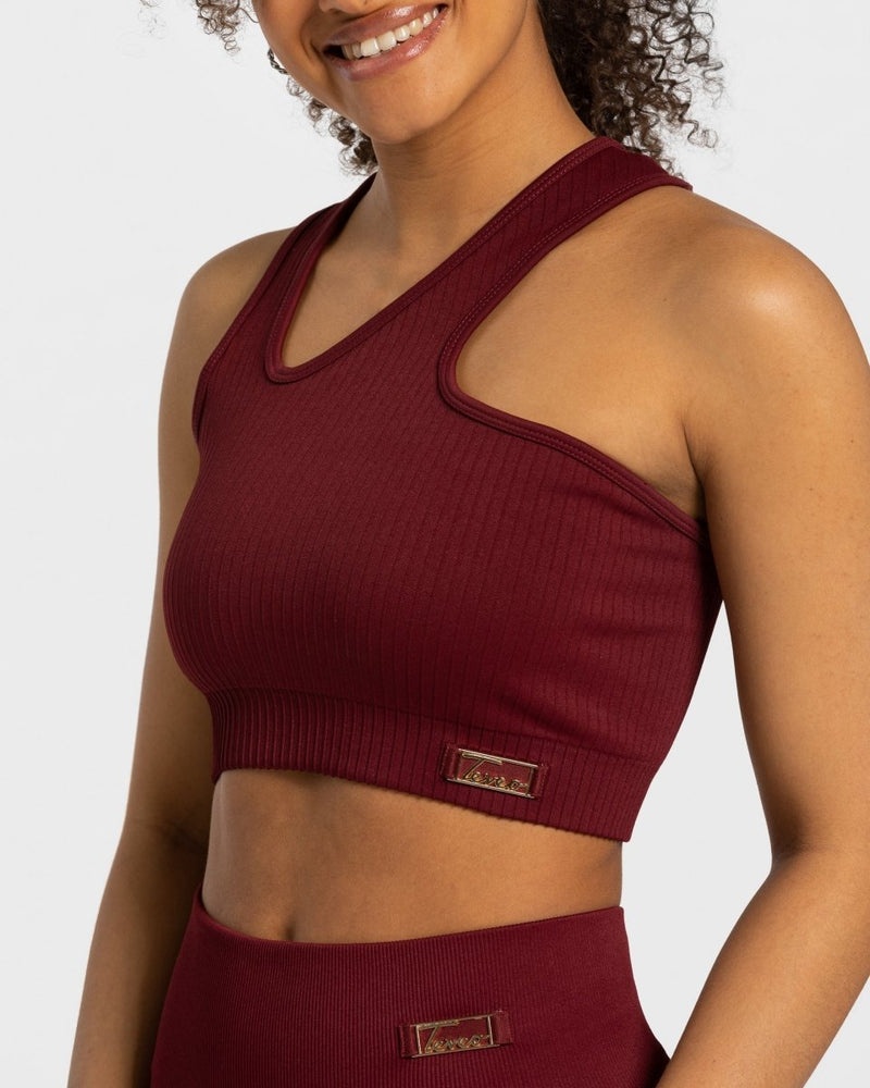 Teveo Golden Asymmetric Top Burgundy | SHSK8231