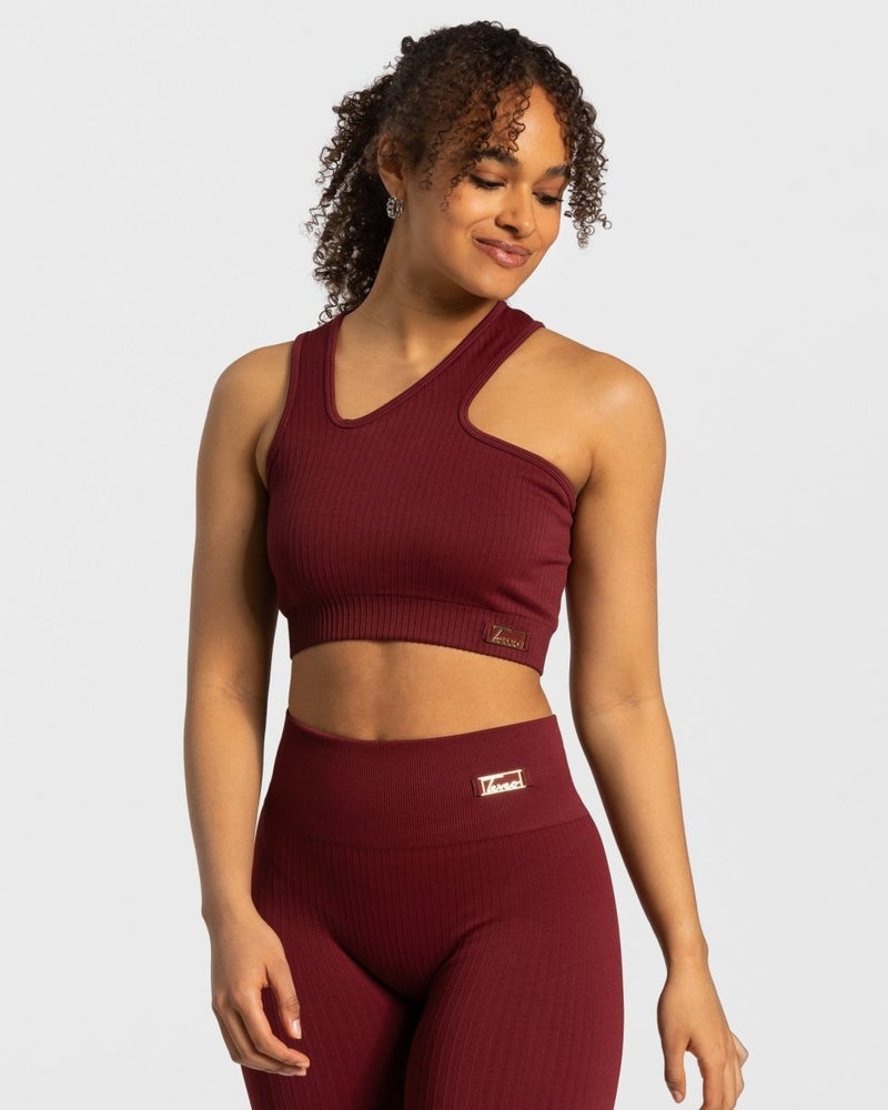 Teveo Golden Asymmetric Top Burgundy | SHSK8231