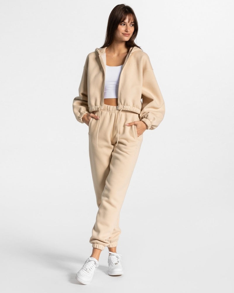 Teveo Iconic Oversized Jogger Beige | KSQC0262