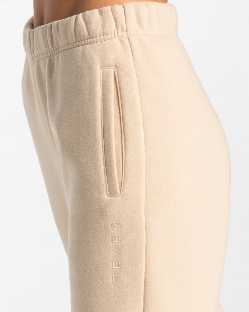 Teveo Iconic Oversized Jogger Beige | KSQC0262