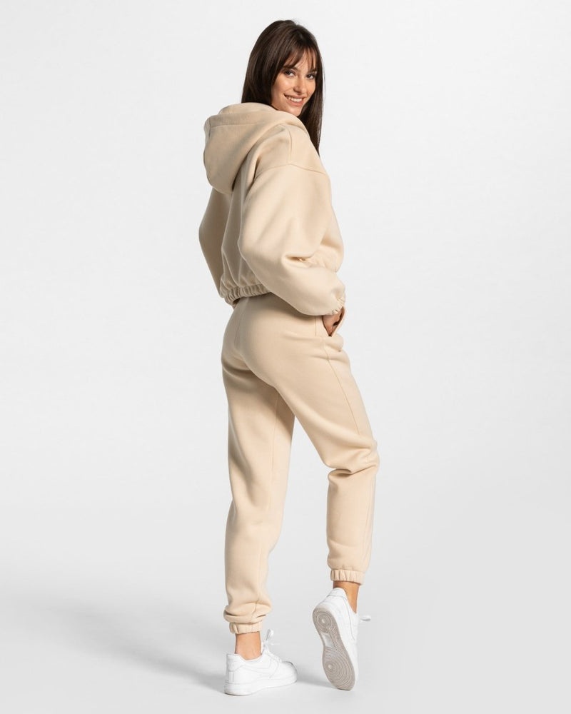 Teveo Iconic Oversized Jogger Beige | KSQC0262