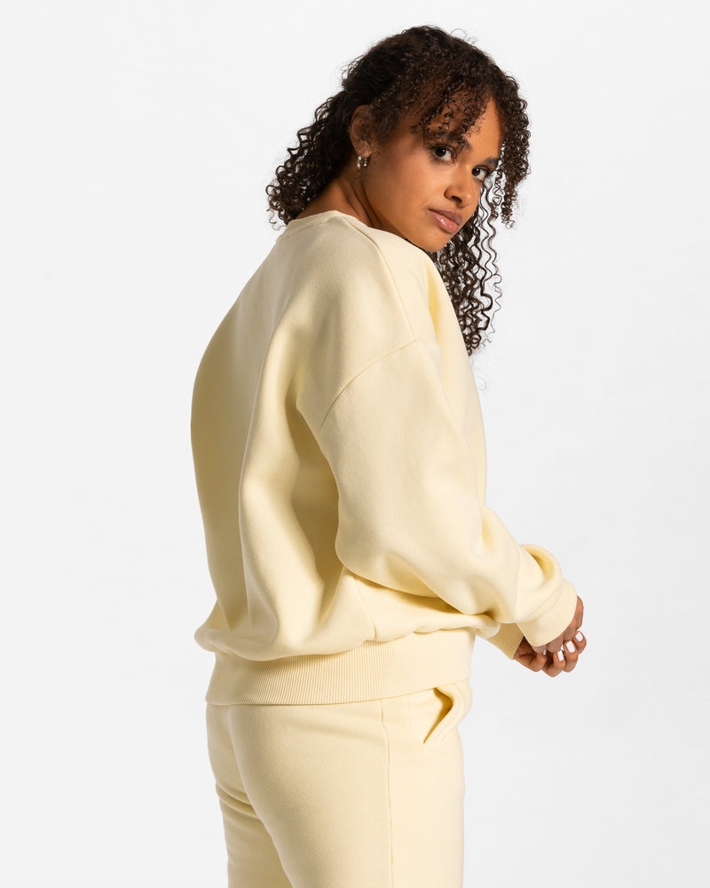 Teveo Iconic Oversized Sweater Yellow | OTNM7889