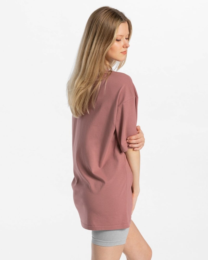 Teveo Iconic Oversized T-shirt Berry | VJVK6094