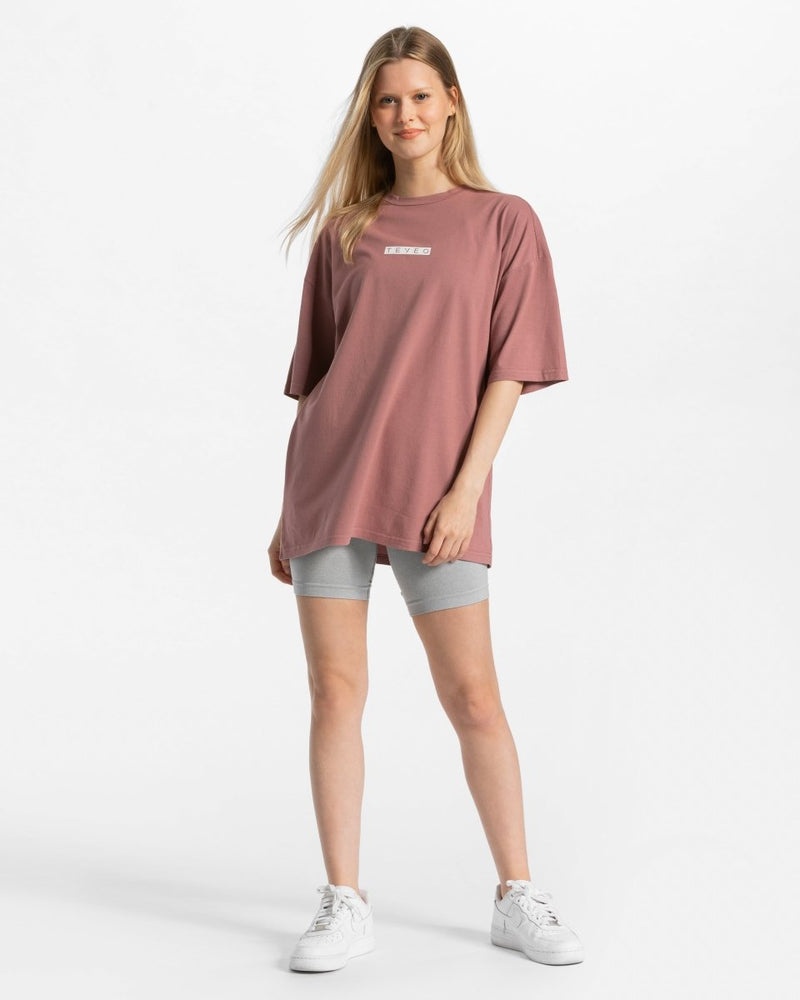 Teveo Iconic Oversized T-shirt Berry | VJVK6094