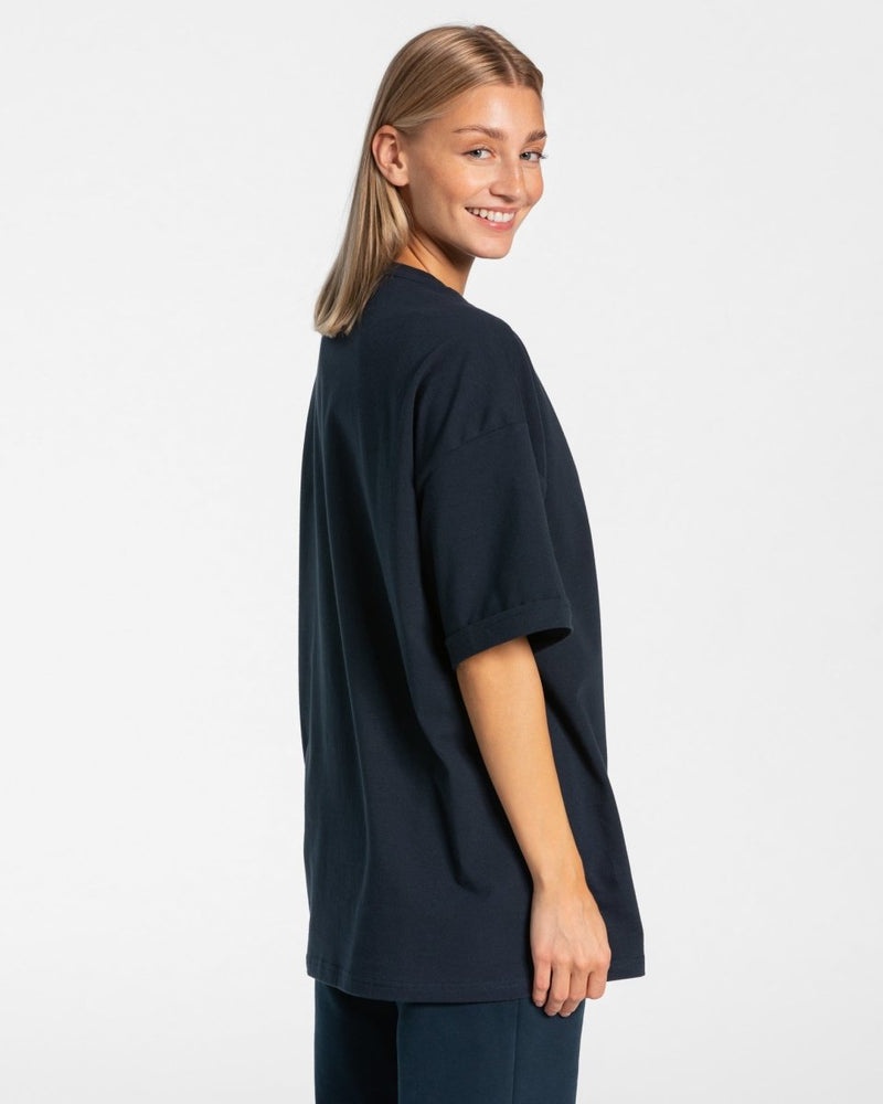 Teveo Iconic Oversized T-shirt Dark Blue | DJQT9761