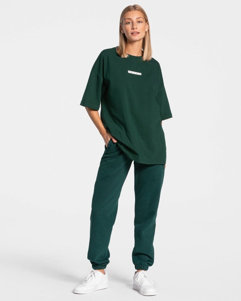 Teveo Iconic Oversized T-shirt Dark Green | JRAK9465