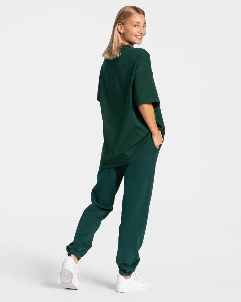 Teveo Iconic Oversized T-shirt Dark Green | JRAK9465