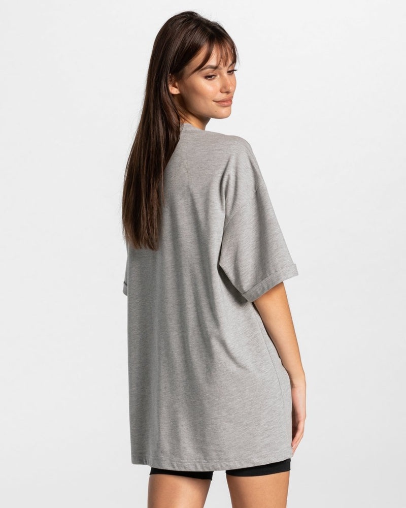 Teveo Iconic Oversized T-shirt Grey | ATNS2225