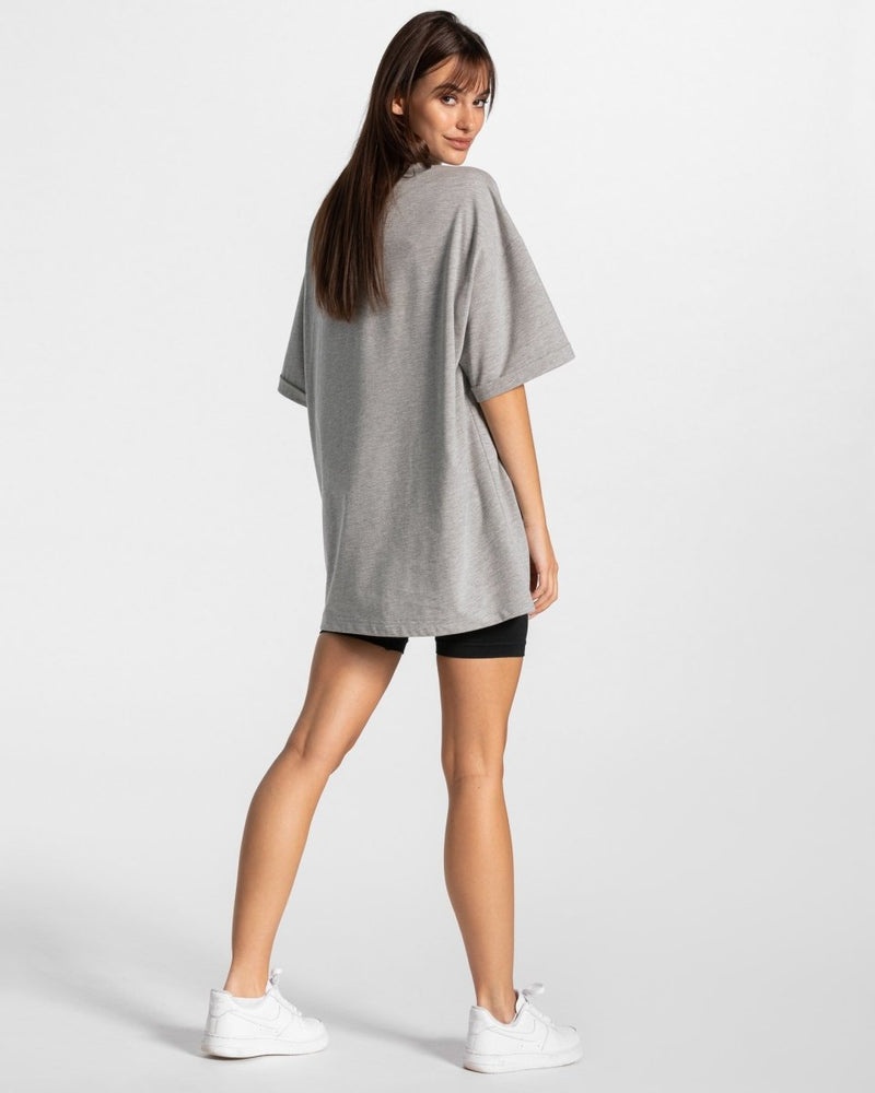 Teveo Iconic Oversized T-shirt Grey | ATNS2225