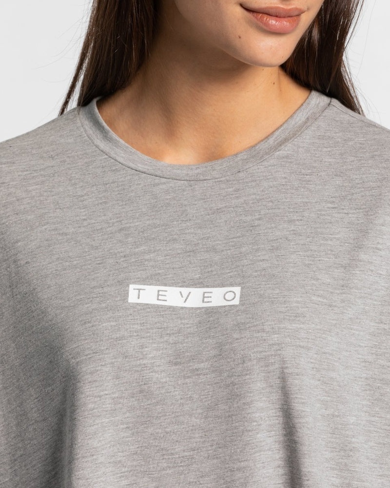 Teveo Iconic Oversized T-shirt Grey | ATNS2225