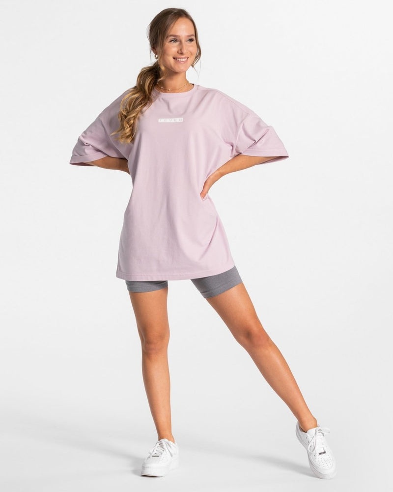 Teveo Iconic Oversized T-shirt Pink | HSCS1630