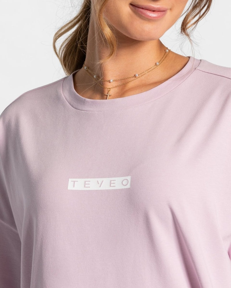 Teveo Iconic Oversized T-shirt Pink | HSCS1630