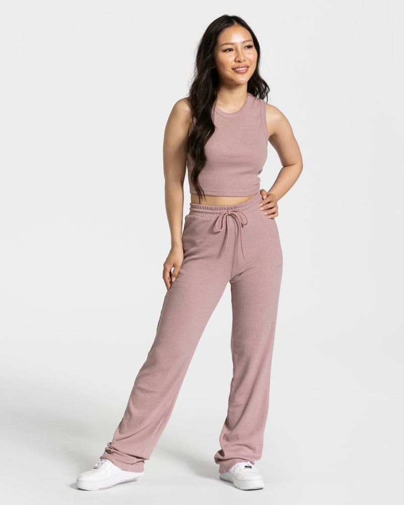 Teveo Lounge Crop Top Pink | VLEH3359