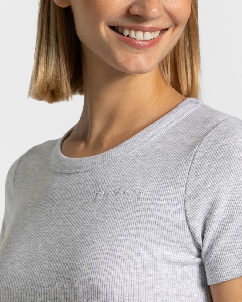 Teveo Lounge T-shirt Light Grey | TULL2343