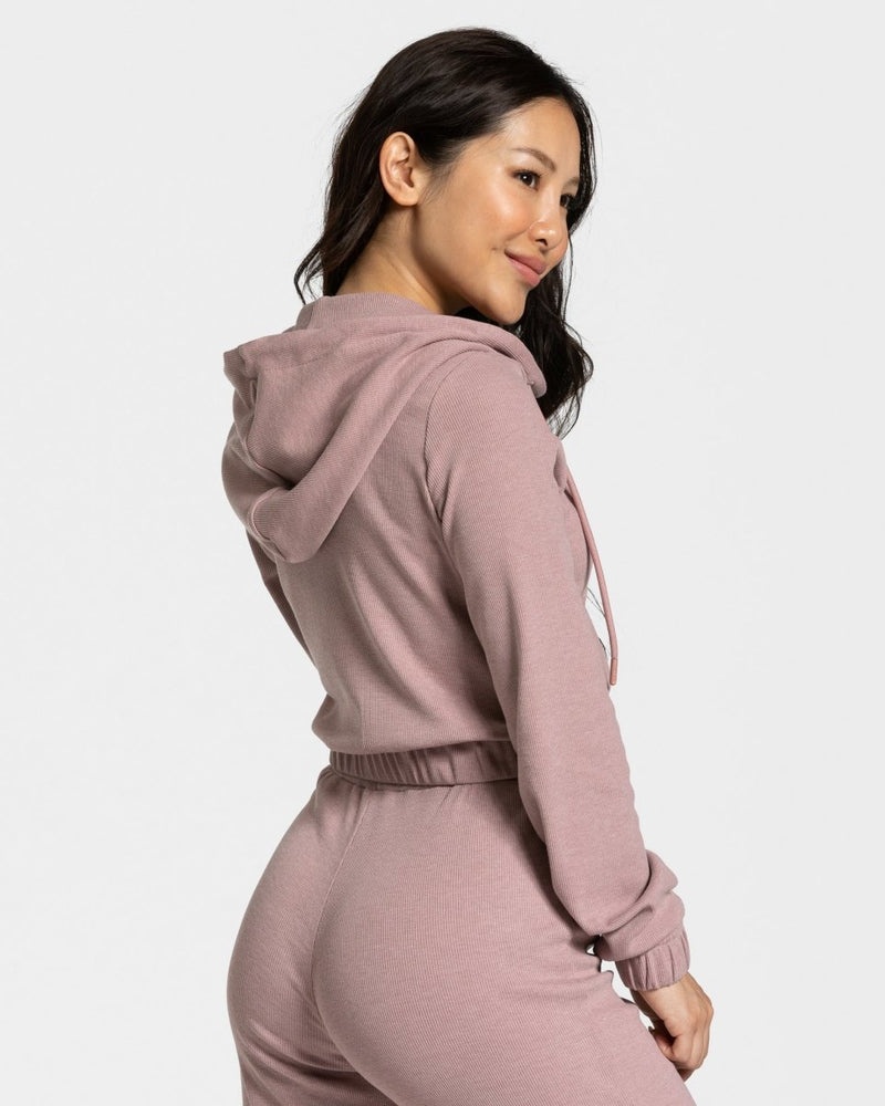 Teveo Lounge Zip Hoodie Pink | BQHU9953