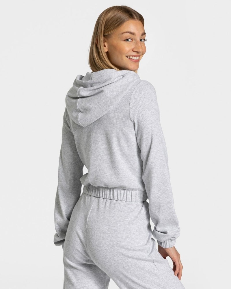 Teveo Lounge Zip Hoodie Light Grey | GDYA9046