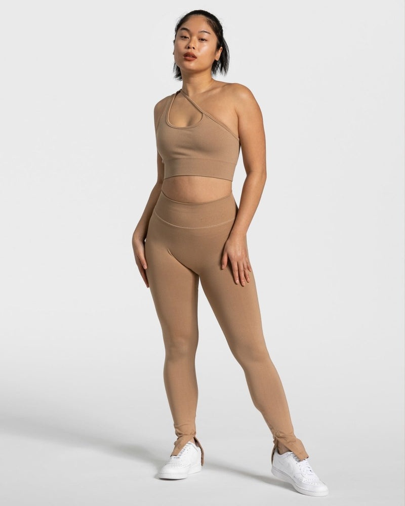 Teveo Sassy One Shoulder Bh Beige | DXTQ8728