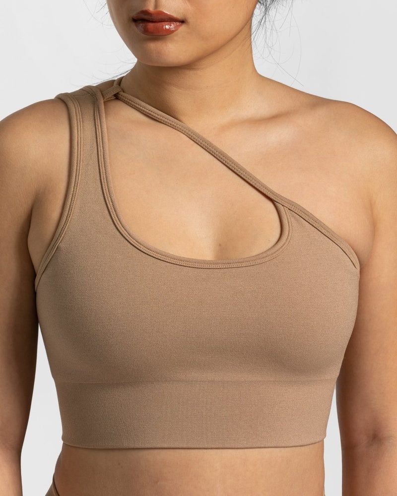 Teveo Sassy One Shoulder Bh Beige | DXTQ8728